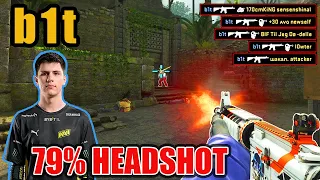 b1t FACEIT Ancient POV ~ TAPPING HEADS! // 79% Headshot ~ Ace & Quadro