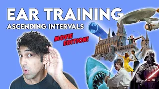 EAR TRAINING - The BEST way to learn your ASCENDING INTERVALS!! (Movie Edition!!)