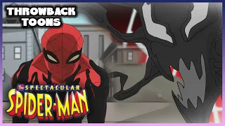 The Spectacular Spider-Man | Symbiote Infects Peter | Throwback Toons