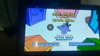 mr men and little miss the joke is on little miss naughty 2002 UK dvd menu