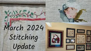 MARCH 2024: stitching updates, NEW NEEDLEWORK STAND, Stitching Stars with Vonna The Twisted Stitcher