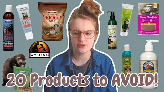 Top 20 Ferret Products to AVOID! | Pazuandfriends