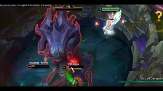 Ahri Steals BARON and gets a QUADRA