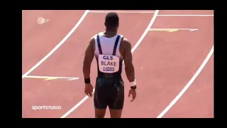 Yohan Blake won the 100m in Germany at the True Athletes Classics Leverkusen 2022 in a time of 9.96.