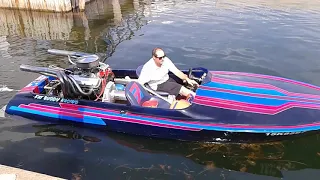 Jet boat start up and take off