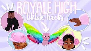 Testing Royale High TIKTOK HACKS! FREE SHADOW EMPRESS BOOTS? 💞| Roblox Royale High