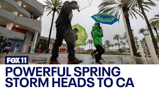 SoCal preparing for powerful spring storm