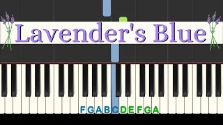 Lavender's Blue: easy piano tutorial with free sheet music