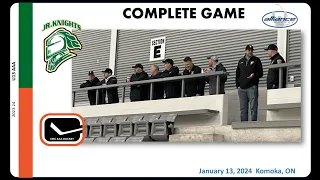 2024/01/13 London Jr Knights U13 AAA vs Elgin Middlesex Canucks