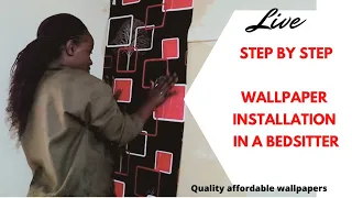 WALLPAPER INSTALLATION / HOW TO INSTALL A WALLPAPER / WHERE TO BUY WALLPAPER KENYA / FRIDAH NGUKU