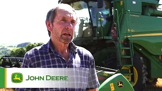John Deere T560i HillMaster  Combine Testimonial Video  - John Moss, Yealmpton