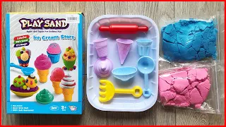 CỬA HÀNG BÁN KEM, BỘ CÁT ĐỘNG LỰC 8 KHUÔN -  Kinetic sand, ice cream store (Chim Xinh channel)