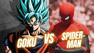 #goku vs #spiderman who would will win? #wwe #wwe2k23 #smackdown #hellinacell #like #milesmorales