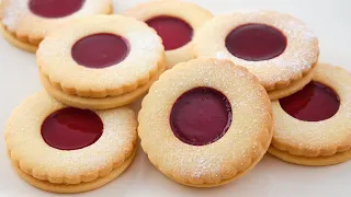 Cookies with jam - melt in the mouth | Christmas cookies with jam in the middle | cookies with jam