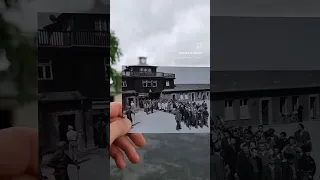 Then & Now | Prisoners get released from the liberated Concentration Camp Buchenwald.