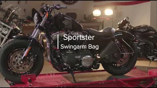 Vikingbags Sportster Specific Motorcycle Swing Arm Bag Installation