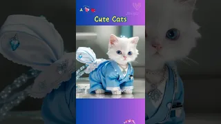 Cute Cat 73 || Munchkin cat, Nurse cat 💕🥀🌺 #munchkin #cutecat #cute #cats #shorts #funny
