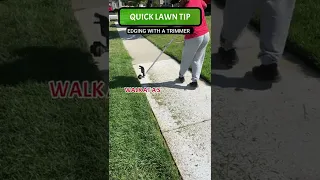 How To Edge With A String Trimmer | Lawn Care Tip