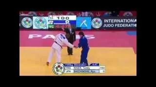 Judo Grand Slam Paris 2013: Teddy RINER (FRA) - Ryu SHICHINOHE (JPN) Elimination [+100kg]