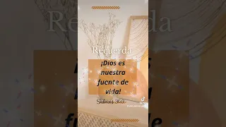 #Salmos 36:9 Porque contigo está la fuente de la vida; en tu luz vemos la luz.                #Dios