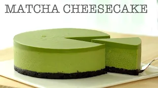 [No Bake] Matcha(Green tea) Cheesecake/[노오븐] 녹차 치즈케이크 만들기