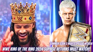 WWE KING OF THE RING SUPRISE RETURNS 2024 & WINNER WILL GET CHANCE IN WWE UNDISPUTED CHAMPIONSHIP!!