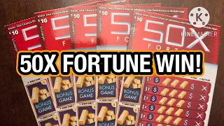 50X FORTUNE WIN! CA Scratchers