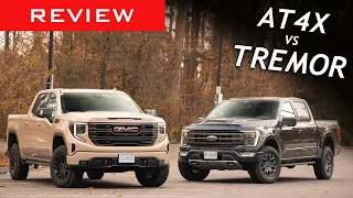 Comparison: 2022 GMC Sierra 1500 AT4X vs 2022 Ford F-150 Tremor / The latest off-road ready trucks