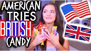 AMERICAN TRIES BRITISH CANDY | Casey Holmes