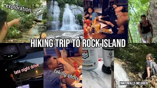 rock island state park campground tennessee - hiking trip (late night drive, music , and waterfalls)