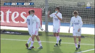 Adam Arvelo - Real Madrid Cadete A (U16) vs Rayo Majadahonda (30/01/2021) | HD