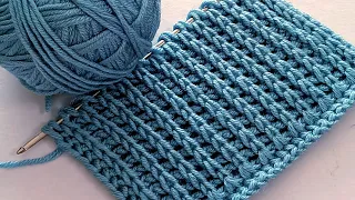 You should learn this new stitch! Fast and Relaxing crochet pattern
