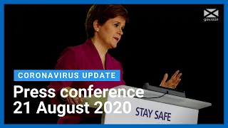 Coronavirus update from the First Minister: 21 August 2020