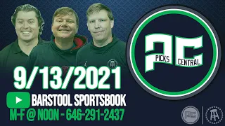 Barstool Sports Picks Central with Brandon Walker || Monday, September 13th, 2021