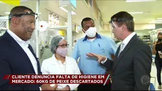 Celso Russomanno flagra falta de higiene e risco à saúde pública em mercado