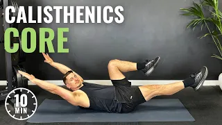 10 Min CALISTHENICS CORE WORKOUT at Home | No Equipment