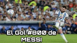 Messi y su gol numero 800 | Argentina vs. Panamá | Amistoso Internacional