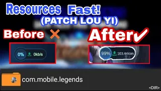 How To download Resources Faster In Mobile Legends !!?(2020 PATCH LUO YI)//ZERO GAMING