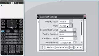 TI nSpire CX CAS change from Radians to Degree