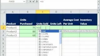 Mr Excel & Excelisfun Trick43: End Inventory Value From Transactional Records SUMPRODUCT SUMIF