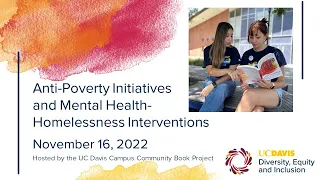 Sasha Abramsky, Poverty, Mental Health, Homelessness Interventions (11/16/22)| UC Davis Book Project