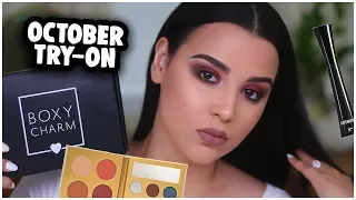 OCTOBER BOXYCHARM TRY-ON 2018! FALL MAKEUP TUTORIAL USING NO FALSE LASHES! | MakeupByAmarie