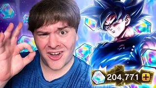 (Dragon Ball Legends) 200K+ CC LIVE SUMMONS FOR ULTRA UI SIGN GOKU!