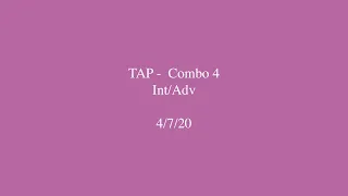 New Tap Combo- Int/Adv Level