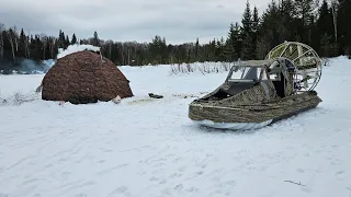 Аэролодка Берег 560 на реке Северная Сосьва