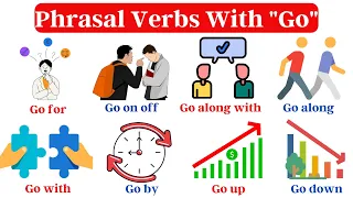 Phrasal Verbs : Phrasal Verbs with Go | Go Phrasal Verbs with Sentences | Listen and Practice