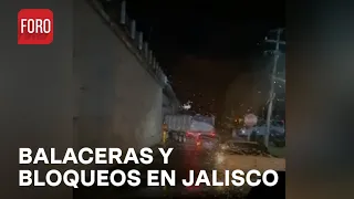 Reportan balaceras y bloqueos en Ciudad Guzmán, Jalisco - En Una Hora