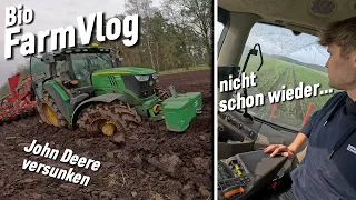 Drillen mit Hindernissen - Rollhacke im Einsatz - Champost streuen & Co. / Vlog 75