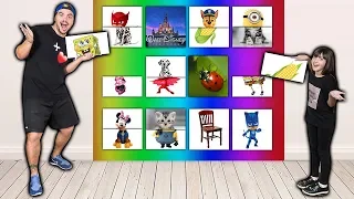 DESAFIO COMPLETE O DESENHO (PJ MASK, PATRULHA CANINA, BOB ESPONJA E MINIONS)