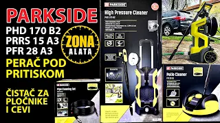 Parkside PHD 170 B2 Pressure Power Washer - Lidl - Patio and pipe cleaner PRRS 15 A3, PFR 28A3 - 4K